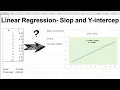How to do Linear Regression in Excel - Slope Y-Intercept Excel Basics