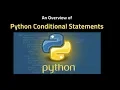 Python Basics series for Beginners 4 What are Python Conditional Statement