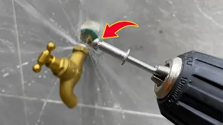 Plumbers never want you to know this! Technique for repairing metal water lock