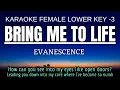 Download Lagu Evanescence - Bring Me To Life (Karaoke Lower Key Nada Rendah Wanitia -3 C#m)