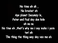 Bracket - No Time (Lyrics)