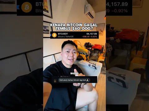 Kenapa Bitcoin gagal tembus $60,000? #trading