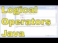25 - Logical Operators AND OR NOR XOR in Java Programming