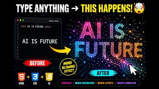 Type Anything This Particle Animation Happens JavaScript Magic