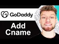 How To Add CNAME Record in GoDaddy - Quick Guide
