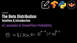 Beta Distribution Intuition Introduction example in TensorFlow Probability
