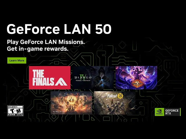 GeForce LAN 50 Missions and Rewards