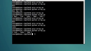 Python Series Lesson 6 - Arrays Lists