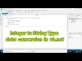 how to convert an integer type data to a string type in vb net int to string conversion in vb net