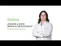 Codeina Cuando y como debemos administrarla Tu Farmaceutico Informa