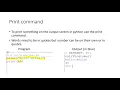 Python print and comments