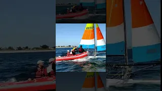 The most EXTREME sailing you’ll see today #shorts `#sailboat #catamaran