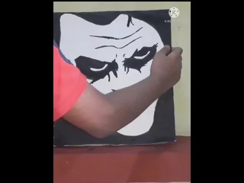 Reverse painting of joker artistayushsingh shorts