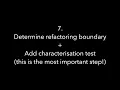 7 2 Refactoring Preparatory steps for refactoring
