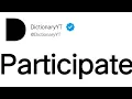 Participate Meaning in English