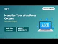 Monetize WordPress Quizzes Fast Live QSM Masterclass