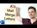 How to Mail Merge Letters - Office 365