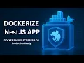 How To Dockerize Nest JS APP Node JS in 10 Minutes