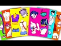 Download Lagu LOVE STORY of HUNTRIX and SAJA BOYS | KPOP DEMON HUNTERS Sticker Book DIY