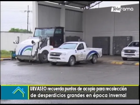 URVASEO recuerda puntos de acopio para recolección de desperdicios grandes en época invernal