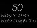 50th GD Announcement postponed to 5 pm EDT