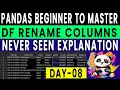 How to RENAME CASE CONVERT COLUMNS Pandas Dataframe Data Science Free Course Madhusai Mighty