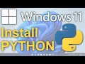 Python Setup for Windows - Install Python on Windows 11