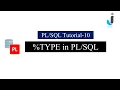 Oracle Tutorial 10 - TYPE IN PLSQL with Example in Hindi Javainhand