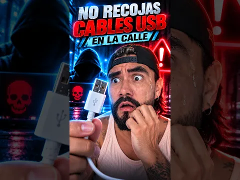 **¡NUNCA recojas un cable USB que encuentres tirado!** 🔌