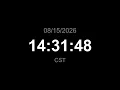 LIVE Clock - CST Current time