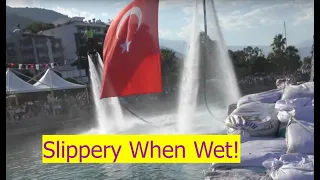 Slippery when wet!