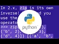 Function inverse of zip
