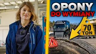 70 TON I DWIE USZKODZONE OPONY...
