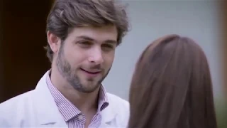 اول قبلة بين ايزابيل و سيرجيو المسلسل المكسيكي أرض الحب 