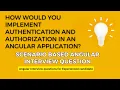 angular authentication and authorization common angular interview questions for experienced