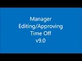 Manager Editing and Approving Time Off