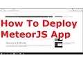 How to deploy meteorjs Application to Ubuntu server - DigitalOcean