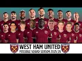 Download Lagu West Ham United Possible Squad Season 2025/26 | West Ham United Squad Current with Transfer Rumours