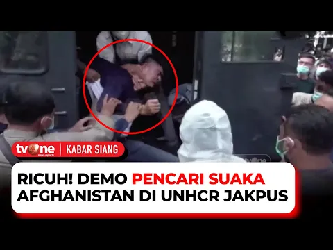 Bentrok dengan Polisi, Demo Pencari Suaka Afghanistan di UNHCR Ricuh