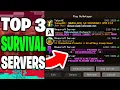 NEW Top 3 BEST MINECRAFT SURVIVAL Servers to Join in 2026 1 21 11