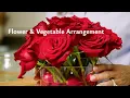 Stunning Flower Vegetable Arrangement