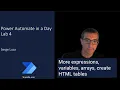 Power Automate in a Day 2025 - Lab4 More expressions variables arrays create HTML tables