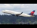 Delta Connection SkyWest Embraer ERJ-175 N282SY takeoff from PDX