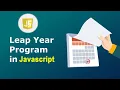 JavaScript Program to Check Leap Year From Array