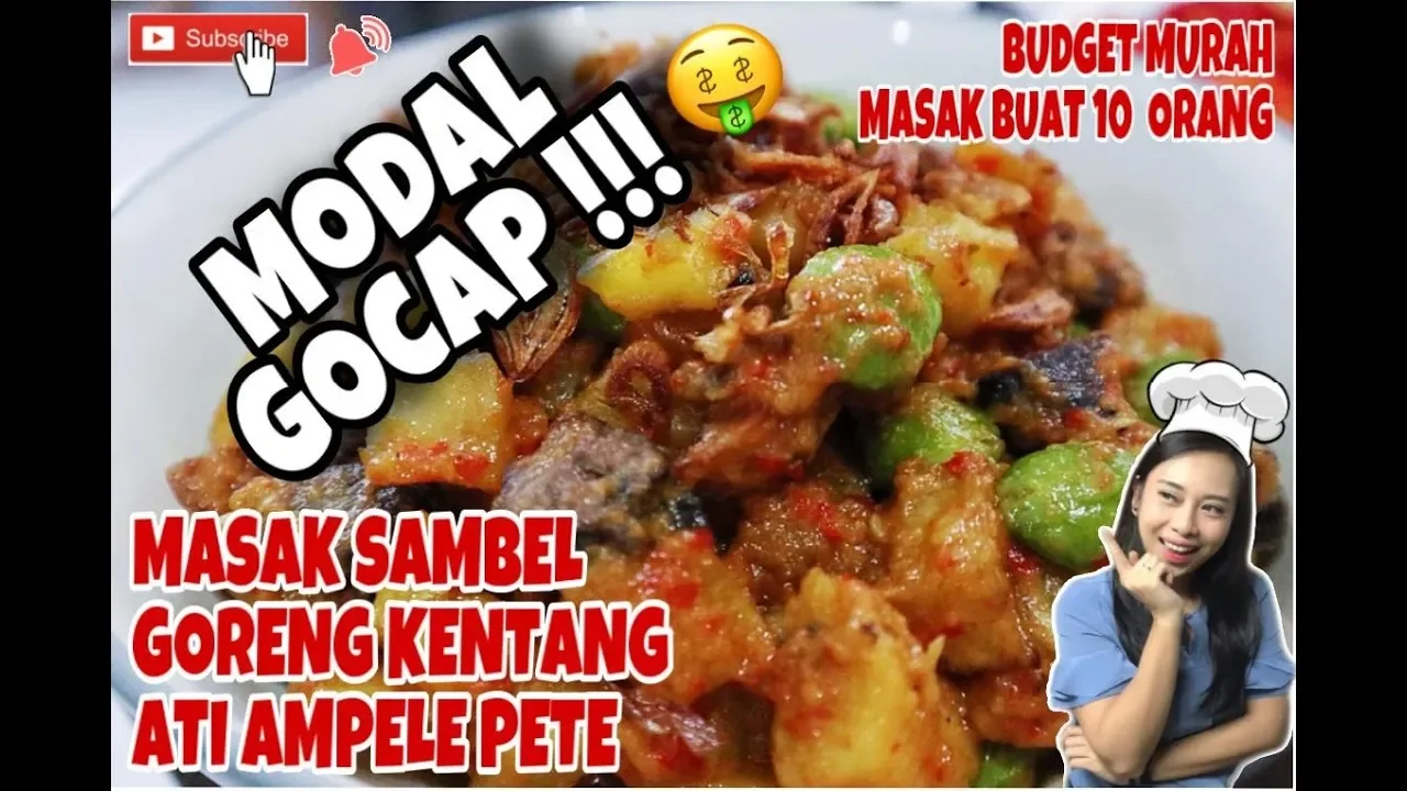 Sambal goreng kentang ati pete bumbu medok tahan 4 hari spesial lebaran. 