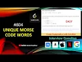 Unique Morse Code Words LeetCode 804 Java Solution Explained Learn Overflow