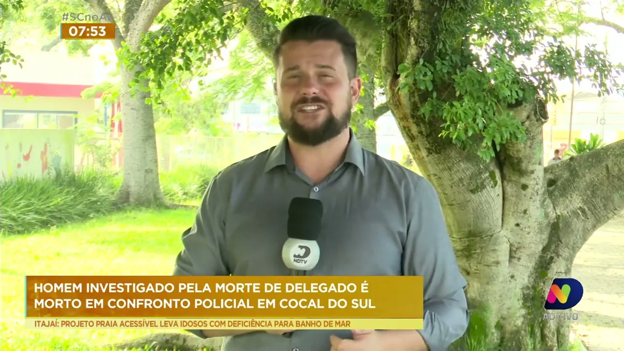 Principal suspeito no caso da morte de delegado de Cocal do Sul é morto em confronto policial