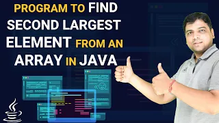 Java Program to find second largest element from an array Java Programming
