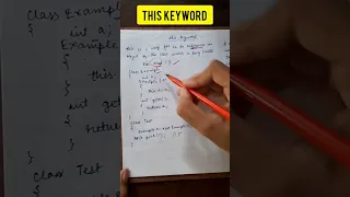 This keyword in Java