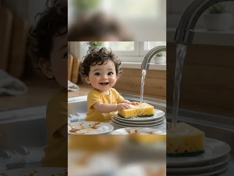 Küçük aşçı iş başında 😂